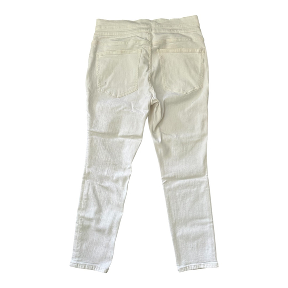 NWT Express Ankle Legging Super High Rise White Jeans - Size 12 Short - Picture 3 of 8